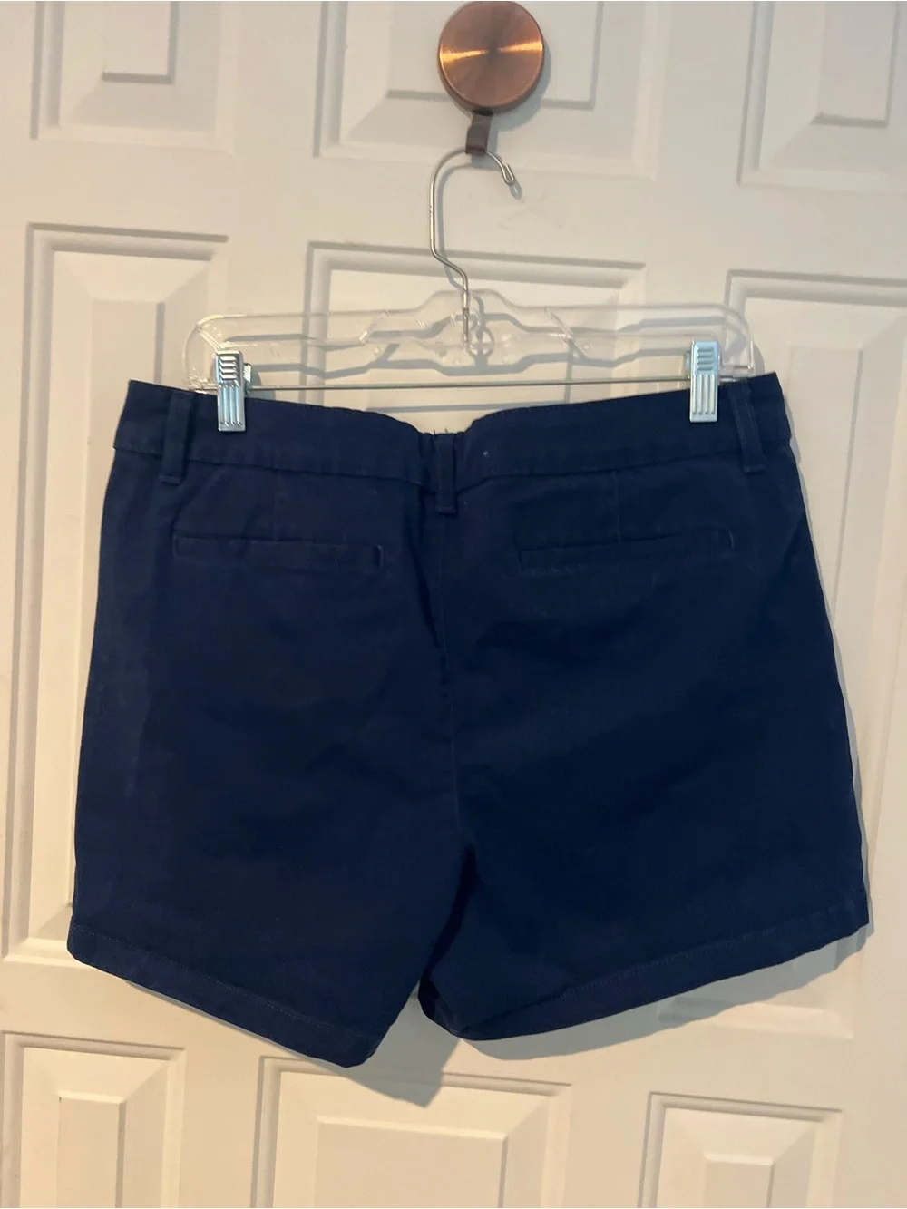 a.n.a Navy Cotton Chino Shorts